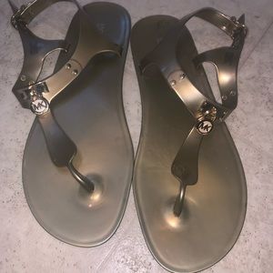 Gold Jelly Michael Kors Sandals